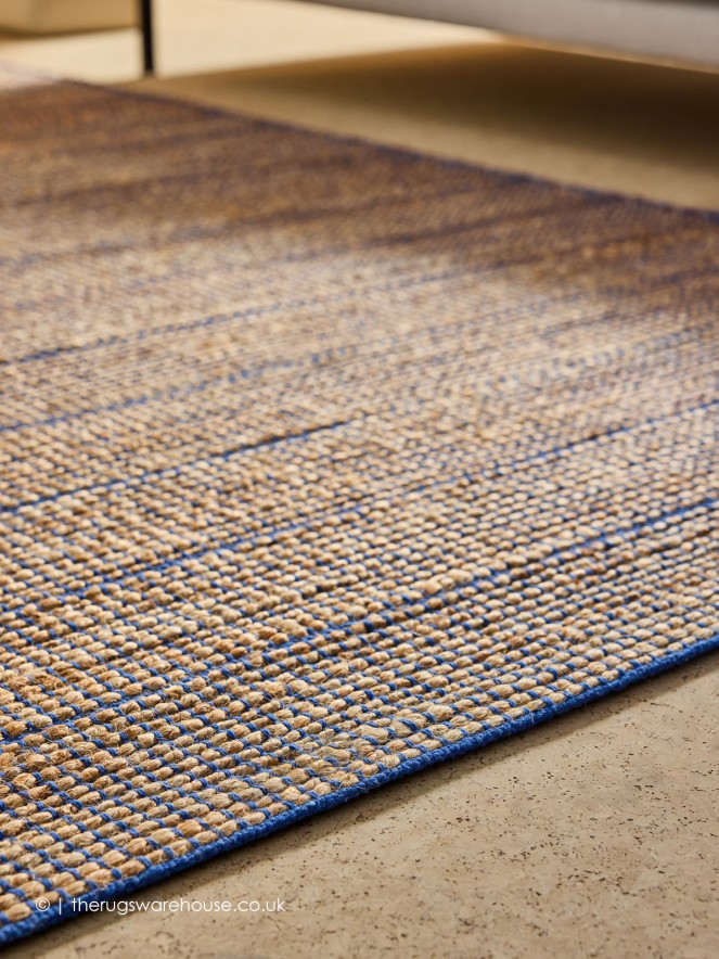 Hurley Natural Blue Rug - 4