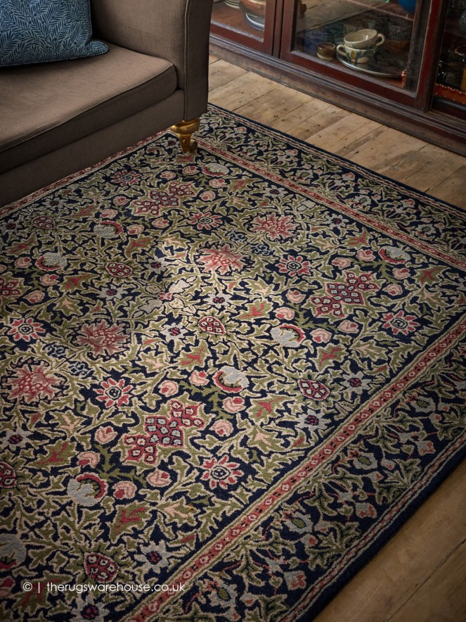 Wilton Weave Indigo Rug - 3