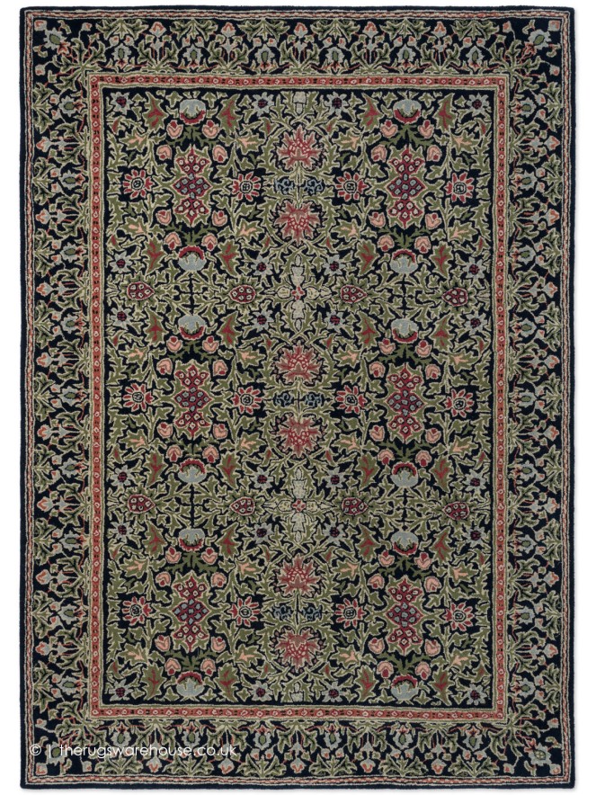 Wilton Weave Indigo Rug - 8