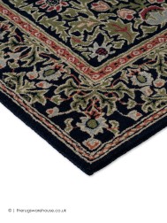 Wilton Weave Indigo Rug - Thumbnail - 5