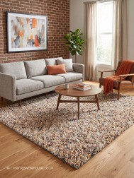 Dots Orange Mix Rug - Thumbnail - 2