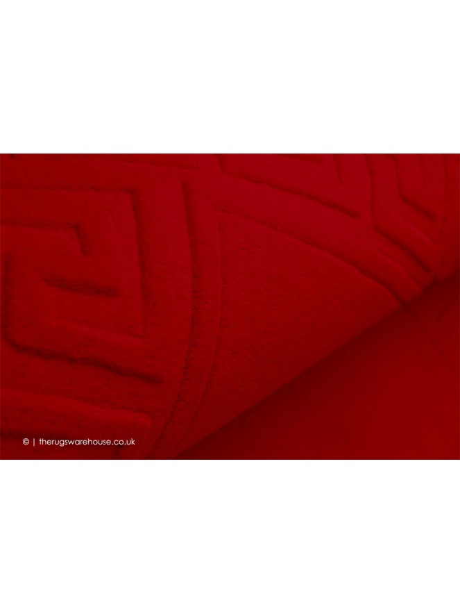 Vetrina Greek Key Red Runner - 4