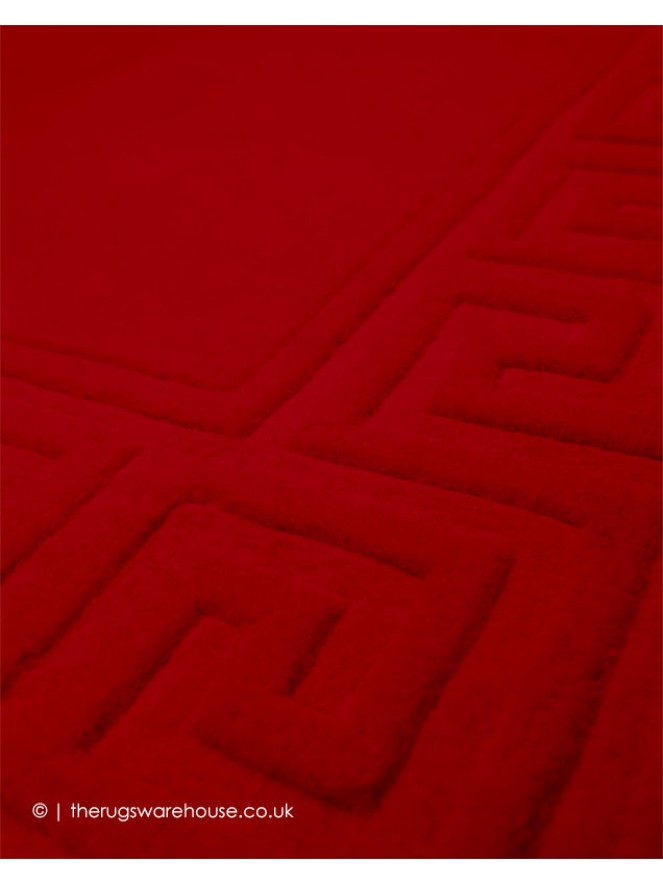 Vetrina Greek Key Red Runner - 5