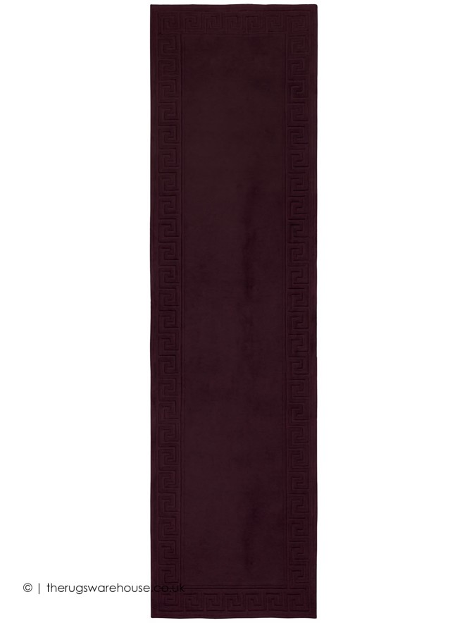 Vetrina Greek Key Aubergine Runner - 7