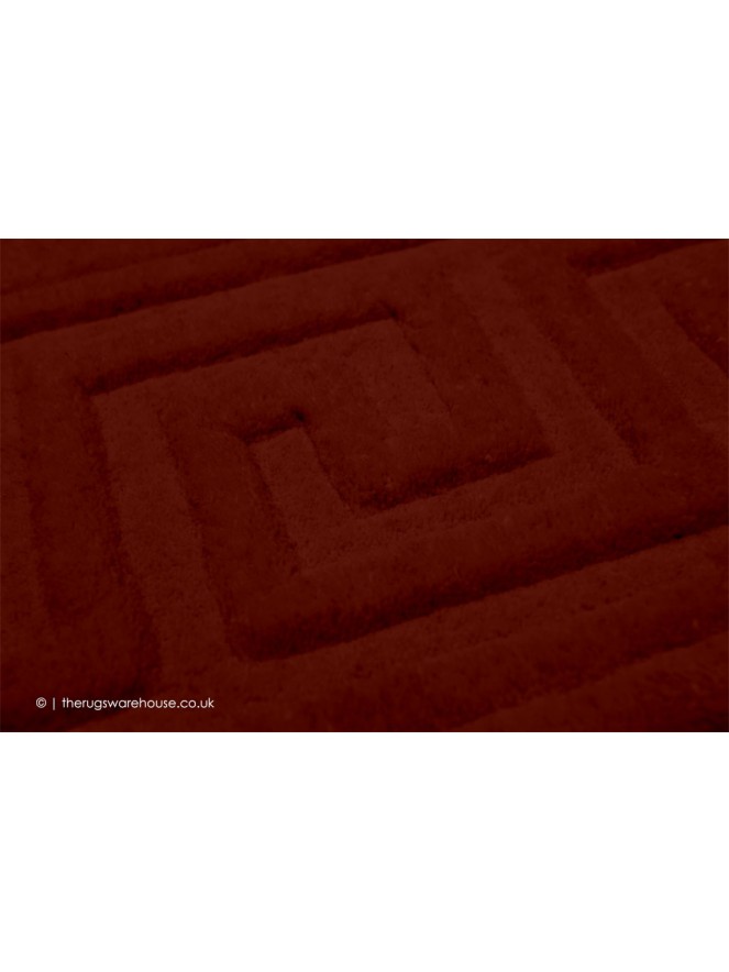Vetrina Greek Key Burgundy Runner - 6