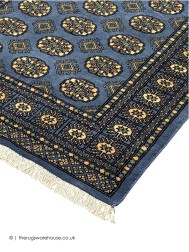 Bokhara Mid Blue Rug - Thumbnail - 3