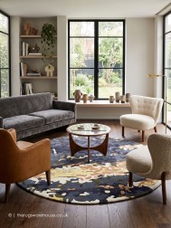 Kinshasa Mid Mix Circle Rug - Thumbnail - 2